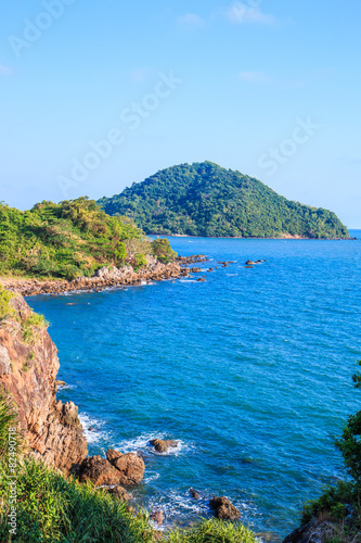 Seascape from the island, South of Thailand