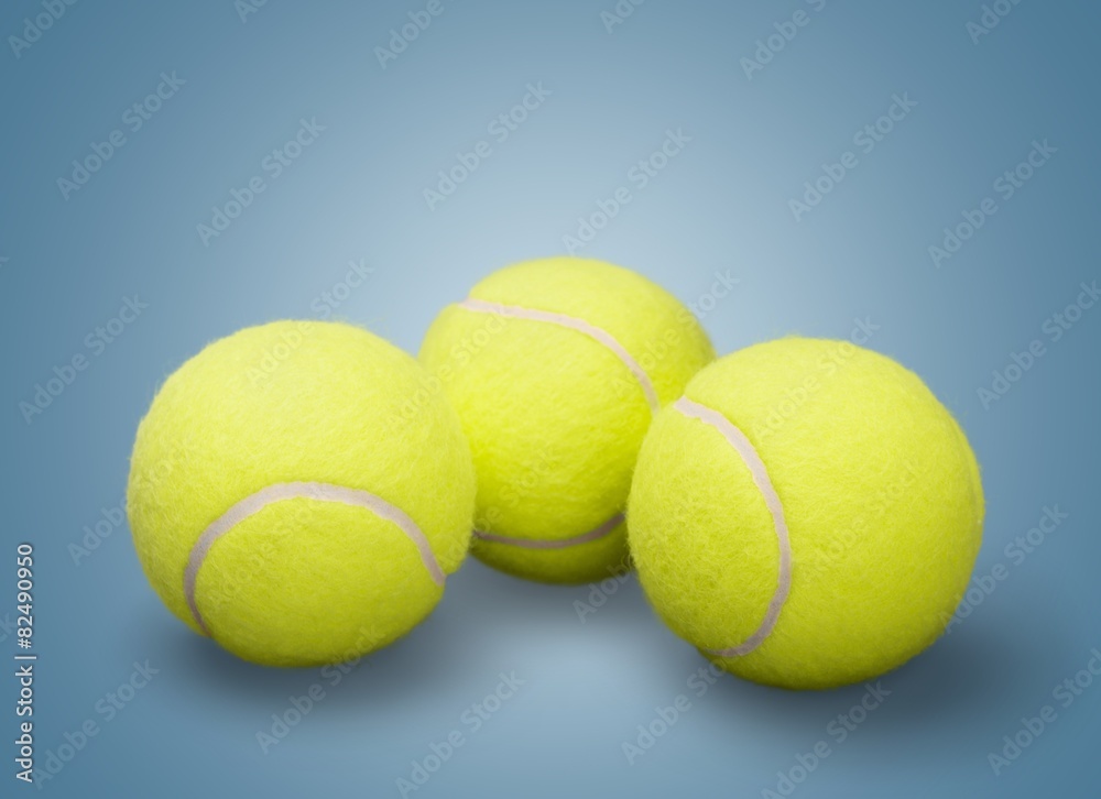 Ball. Couple tennis balls isolated on white background