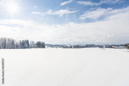 Allgäu Winterpanorama mit Sonnenschein © Daniel Berkmann