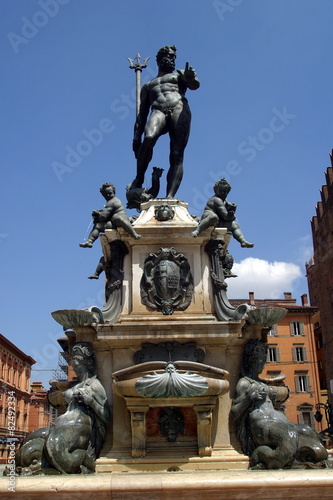 Italia,Emilia Romagna,Bologna,Fontana del Nettuno.