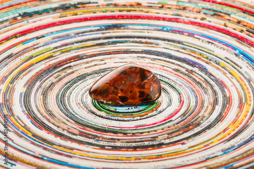 Pietersite on colorful surface photo