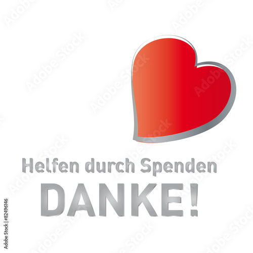 Helfen durch Spenden - Danke! Spendenaufruf mit Herz, Unterstützung in Krisenzeiten, Gemeinschaft leben, Stärke zeigen und Not lindern