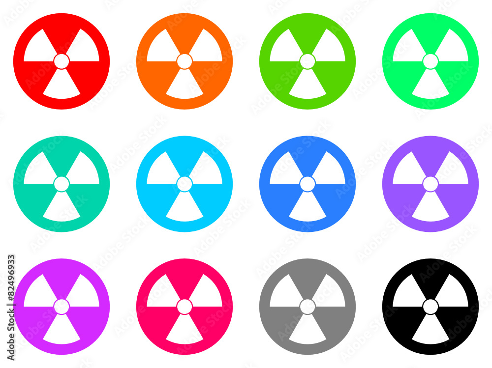 radiation vector web icon