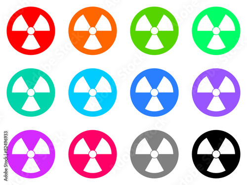 radiation vector web icon