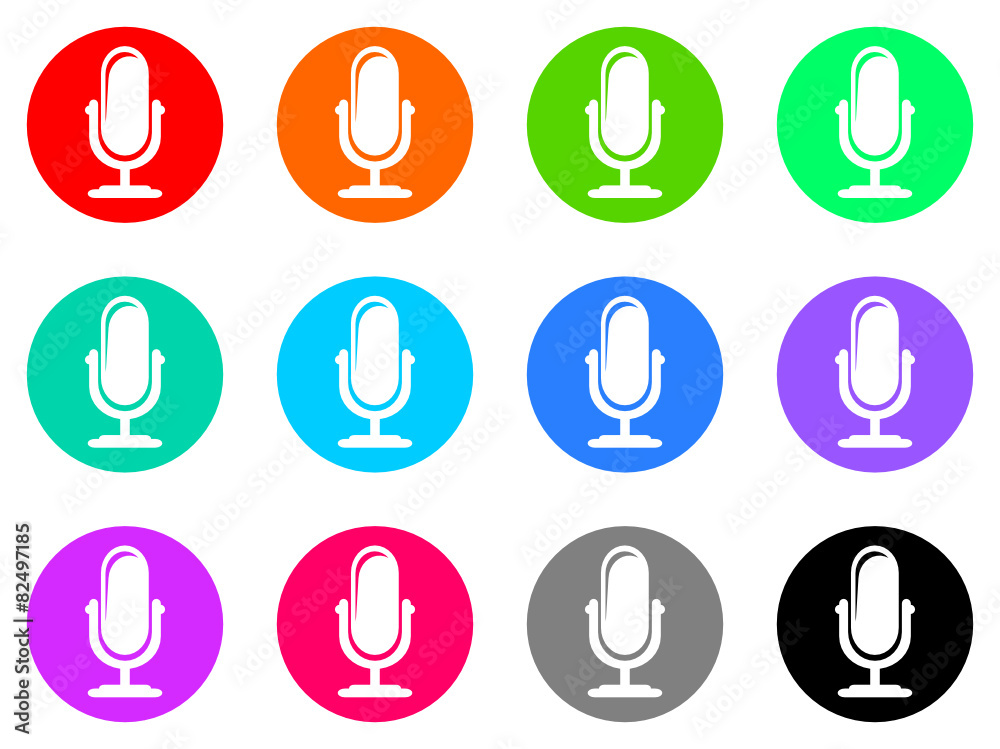 microphone vector web icon microphone vector web icon