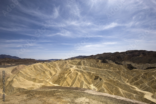 Zabriskie point, death valley, california, usa