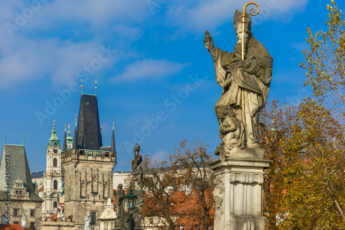 Statue of St. Augustine, Prague, Czech Republic