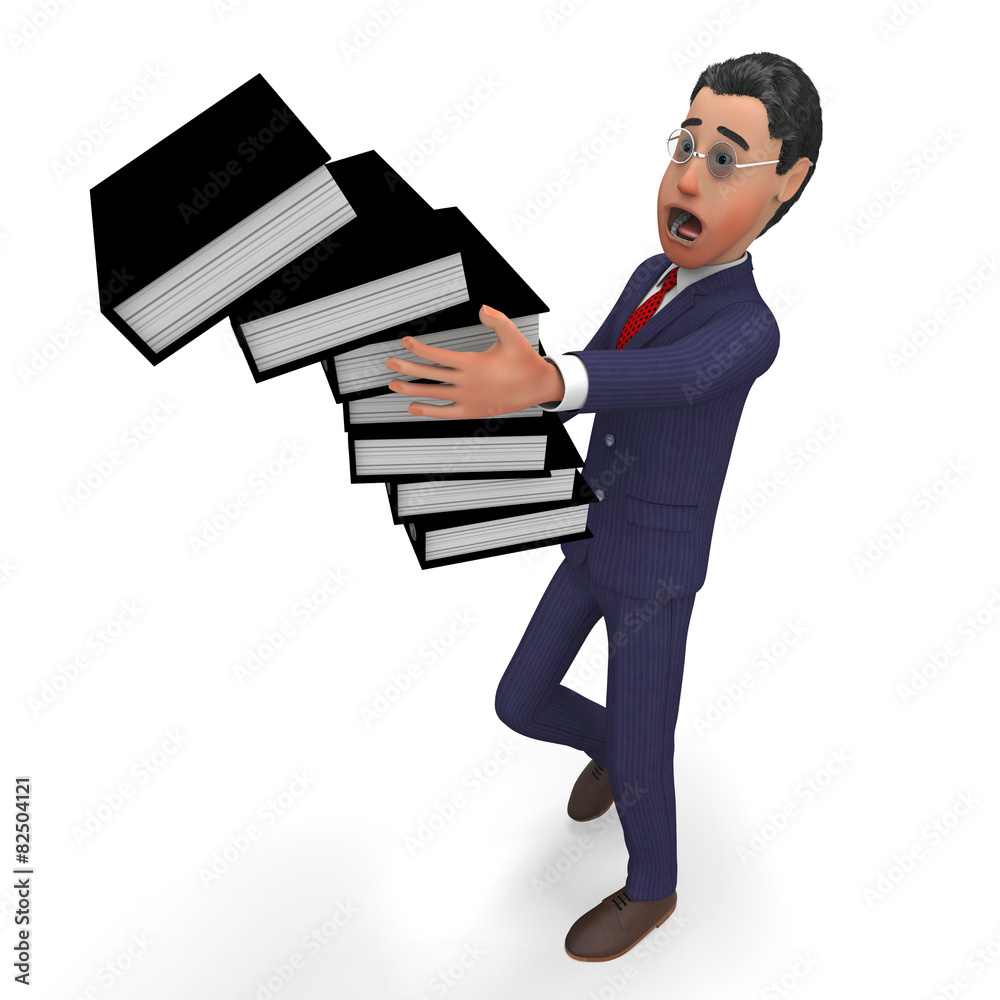 Information Overload Indicates Business Man And Administration Information Overload Indicates Business Man And Administration
