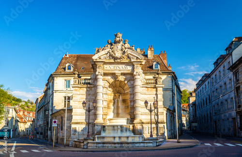 Canvas Print Fontaine de la place Jean-Cornet in Besancon, France
