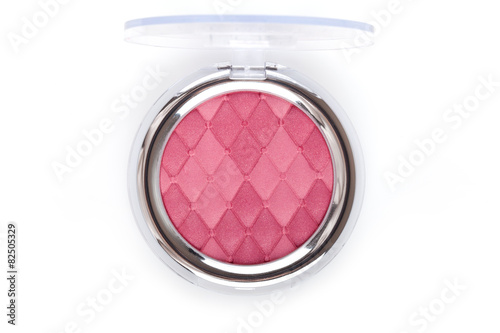 Billede på lærred Pink blush isolated on white