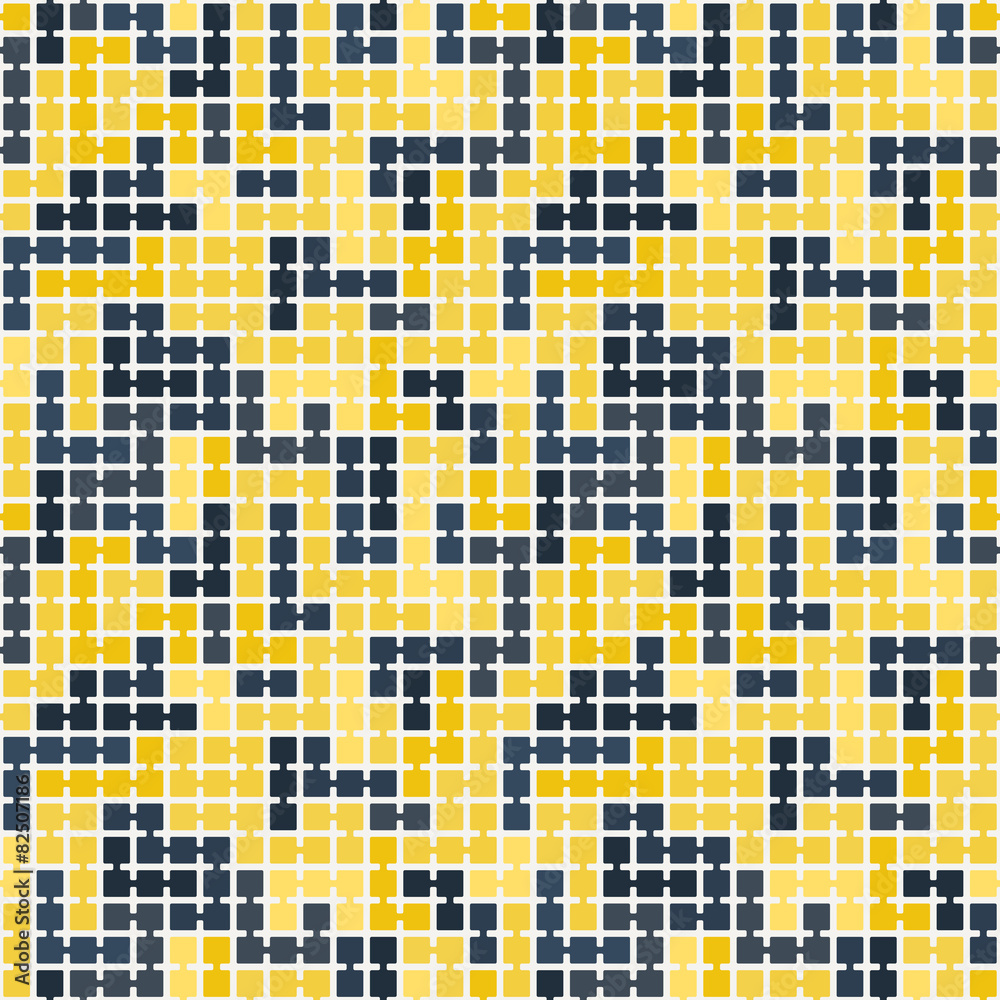 Fototapeta premium Vector seamless pattern of randomly connected squares