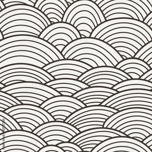 Vector seamless background of overlapping circles