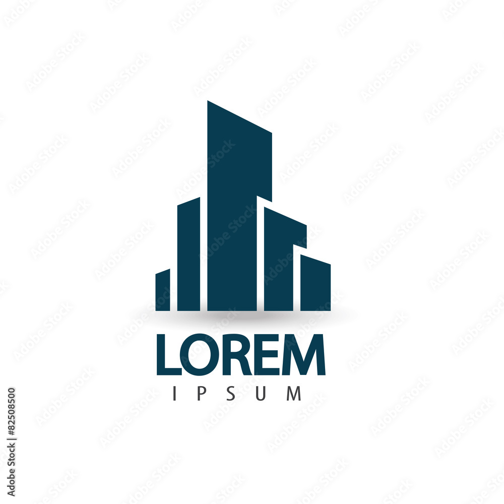 Creative architecture logo design. Trendy business concept. 