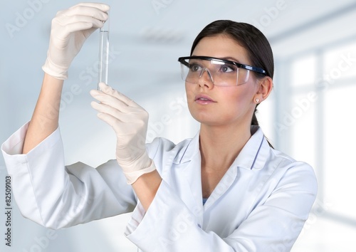 Laboratory. Researcher working with chemicals