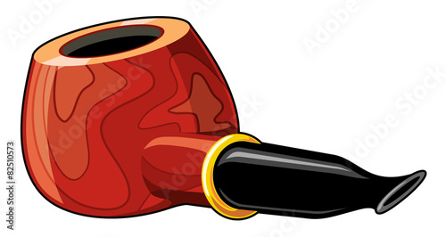 Vector image of a pipe isolated on a white background