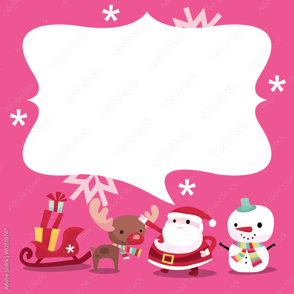 Modern Whimsical Christmas Message copy space Modern Whimsical Christmas Message copy space