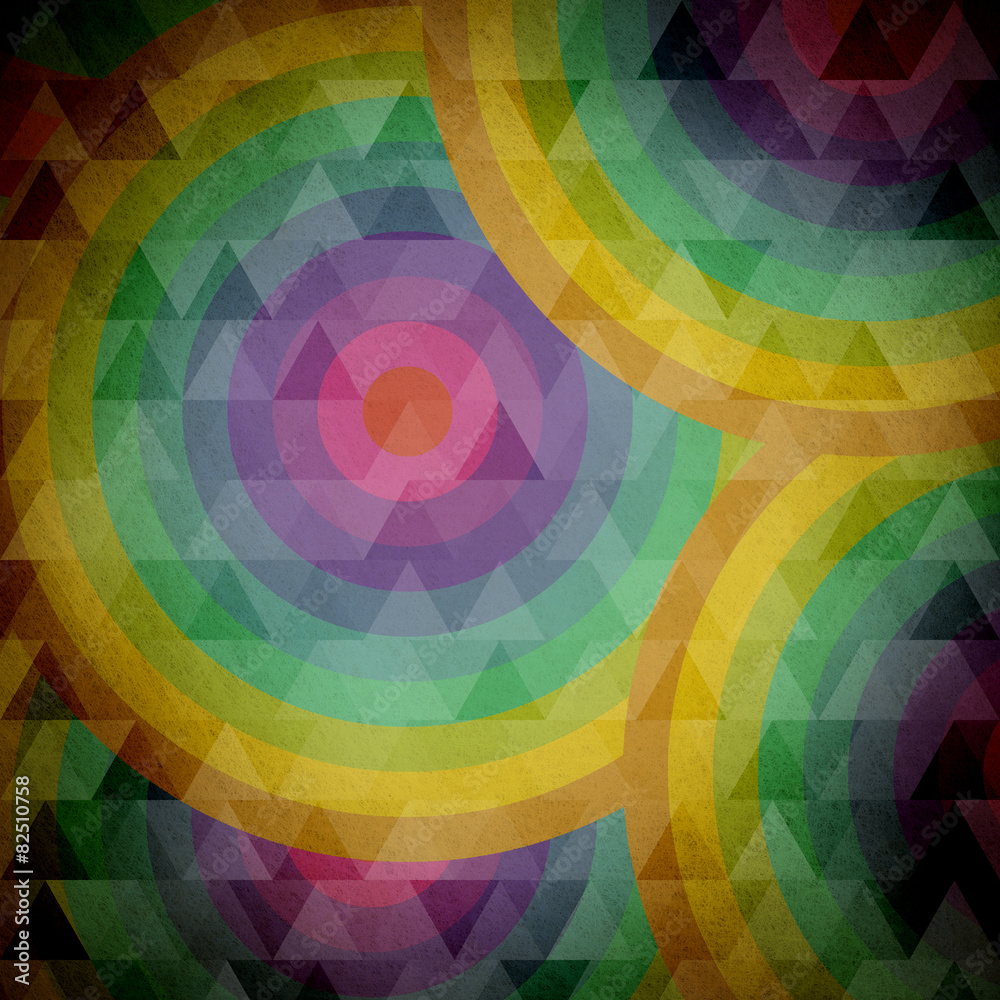 Fototapeta premium Multicolor grunge background. A vintage poster.