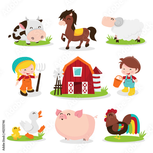 Happy Barnyard Farm Friends