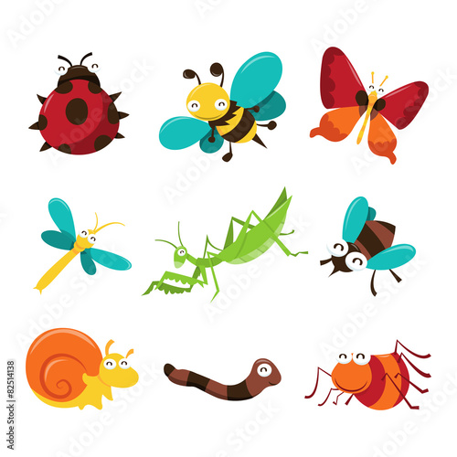 Happy Bugaboo Insects Icons