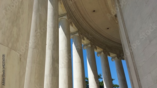 Ionic Columns of Jefferson Memorial in Washington, D.C.