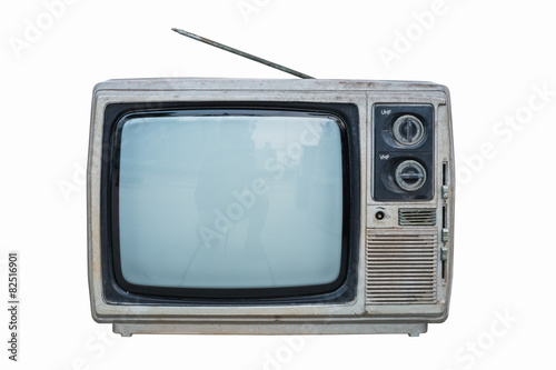 old black and white television