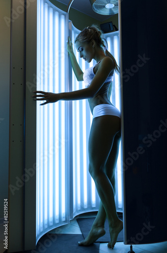 Woman in the solarium