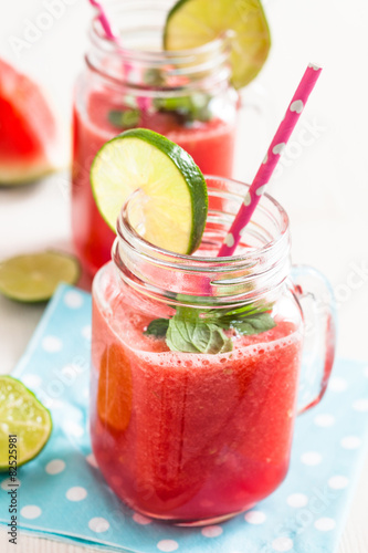 Watermelon and lime drink