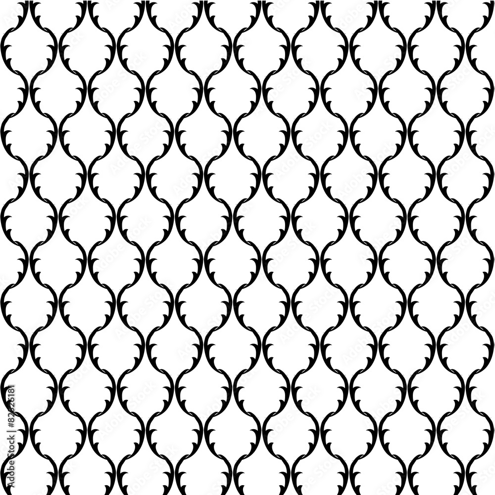 Fototapeta premium Seamless black and white.