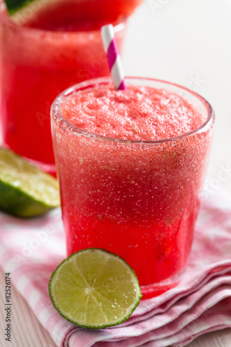 Watermelon and lime drink