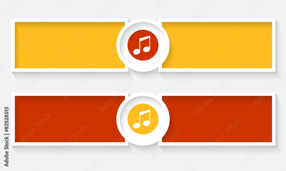 Abstract text frames for your text and music icon Abstract text frames for your text and music icon