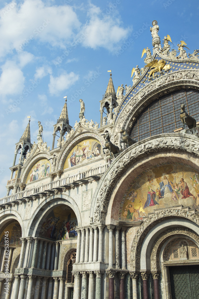 St Mark's Basilica Venice Italy Architecture Detail
