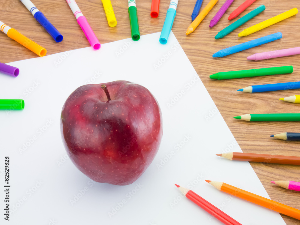 Naklejka premium Drawing Apple