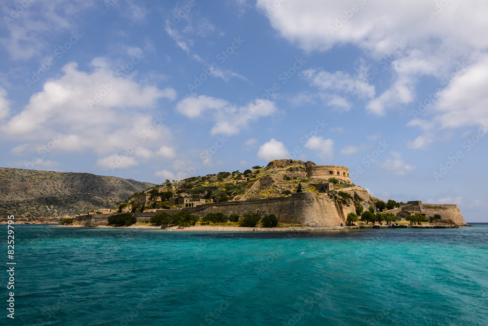 Spinalonga island in Crete, Greece