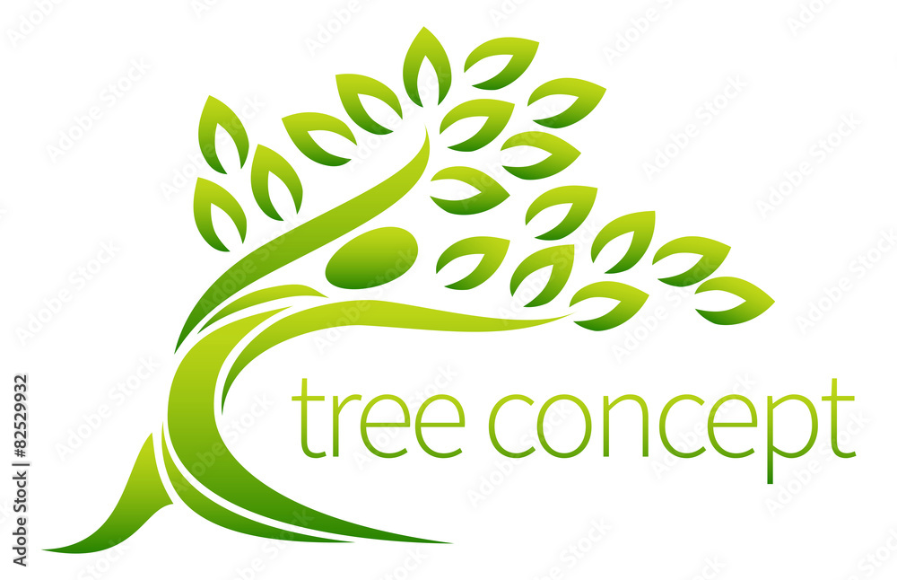 Fototapeta premium Person tree icon