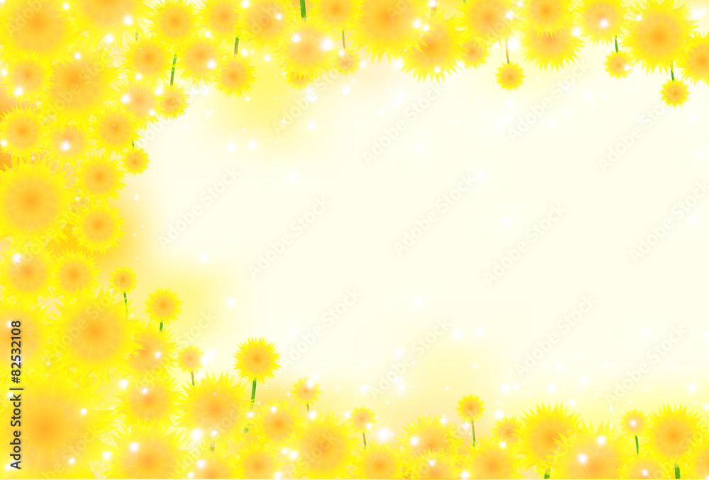 Naklejka premium ひまわり 花 背景