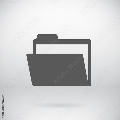 Flat New Folder Vector Open Folder Symbol Background