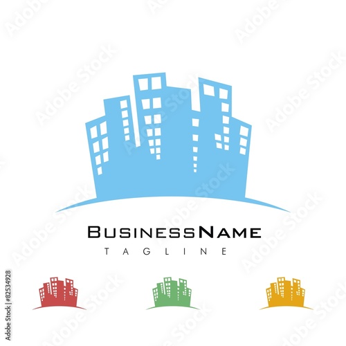 city building vector logo icon
