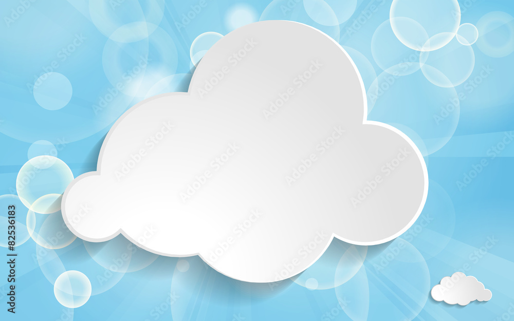 clouds on a blue festive background with light beams clouds on a blue festive background with light beams