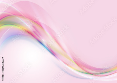 Pink gradient background with shimmering wavy stripes
