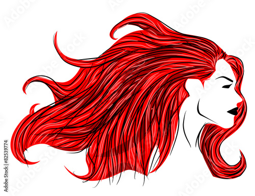 Red hair woman