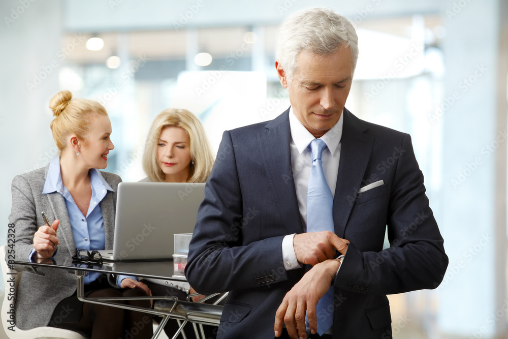 Busy businessman Busy businessman
