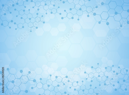 Abstract background medical substance and molecules.