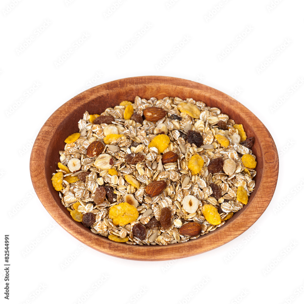 Cereal Muesli Breakfast. Selective focus. Cereal Muesli Breakfast. Selective focus.