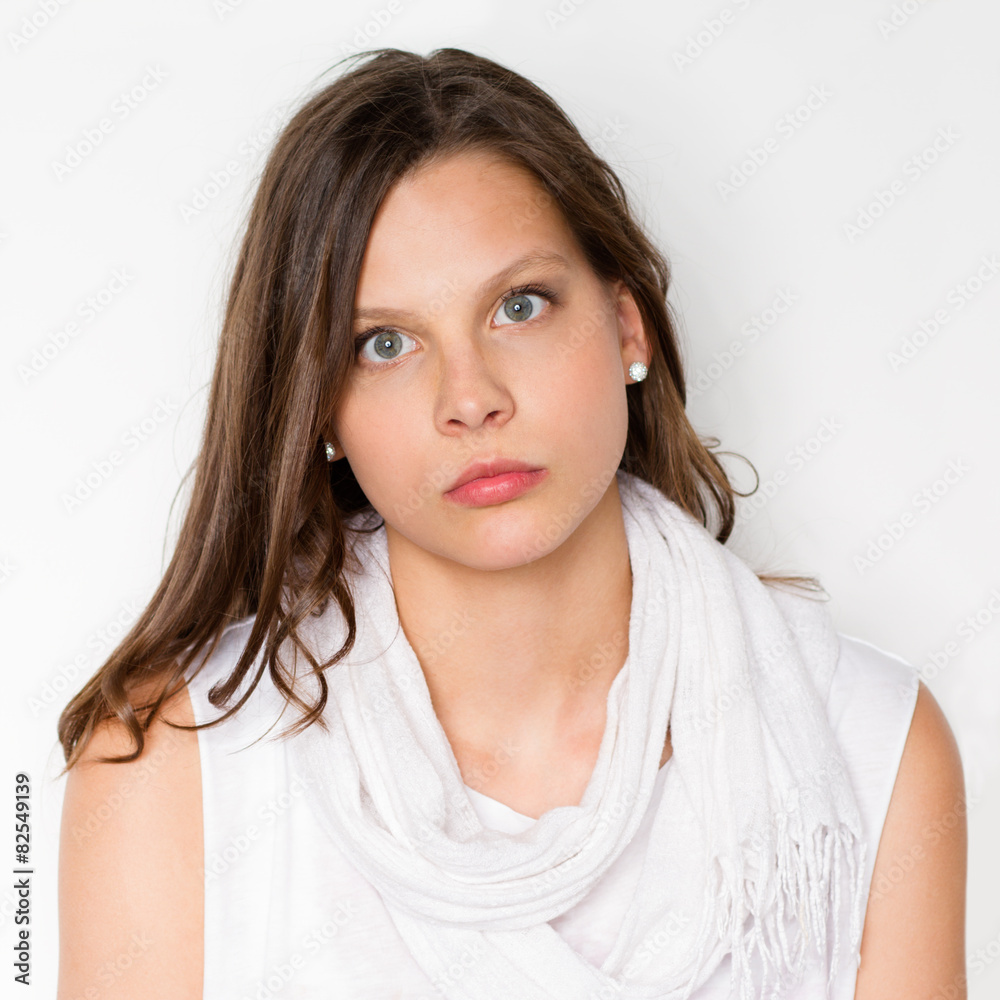 young teenage natural studio portrait young teenage natural studio portrait