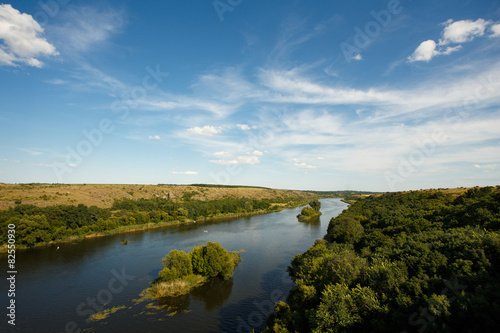 Ukrainian riverside landscape