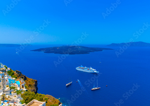 in Fira the capital of Santorini island in Greece