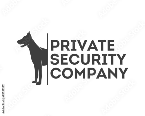 Vector logo for private security company