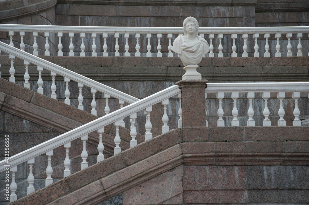 Staircase of the Grand(Menshikov) Palace.Oranienbaum,Russia