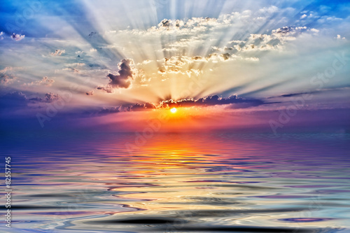 Fototapeta Naklejka Na Ścianę i Meble -  sunrise in the sea