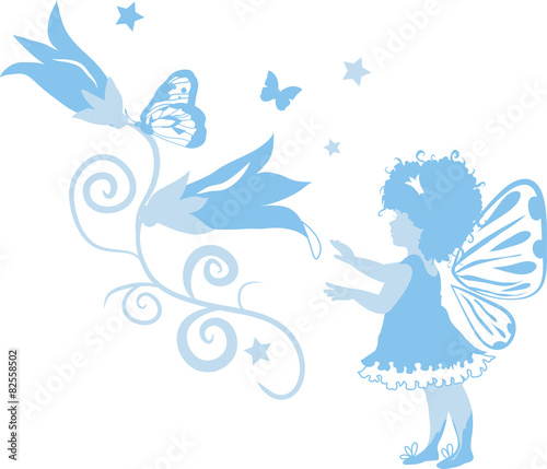 Fairy Little Girl Silhouette